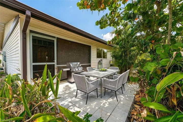 Outside Patio with room to Grill - Southern Exposure