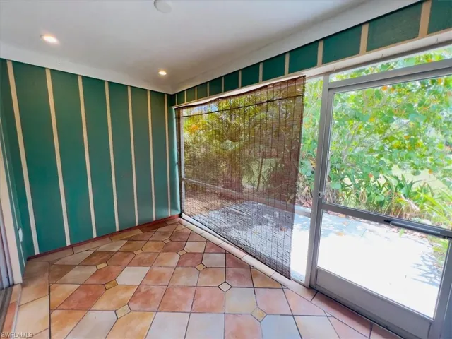 Screened-in Lanai with Patio outside & southern exposure