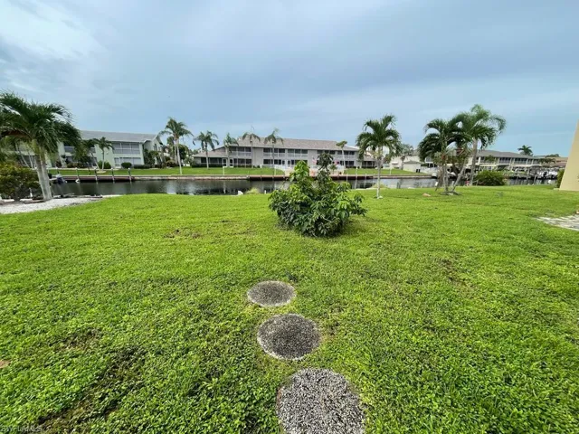 View of yard featuring a water view
