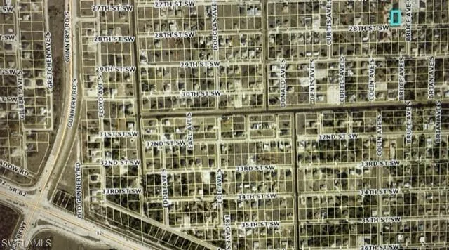 aerial view of property location