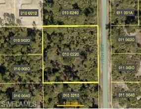 Aerial map of property and surrounding area
