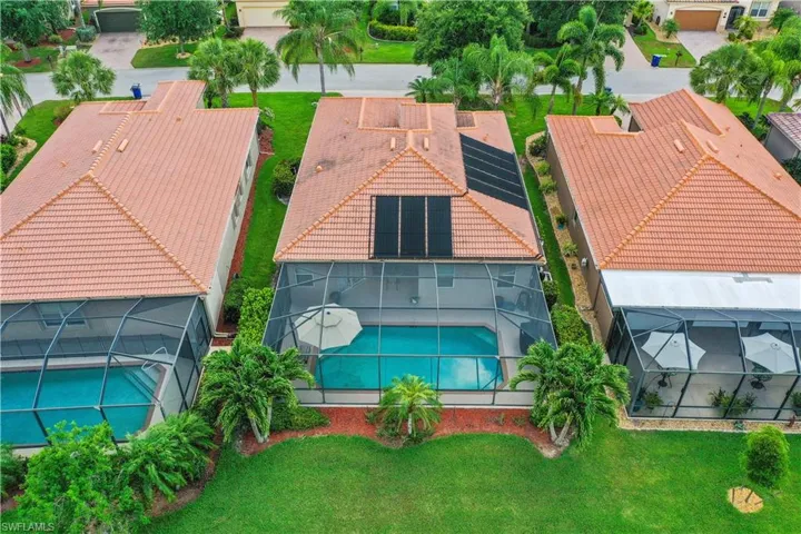 aerial view of yard