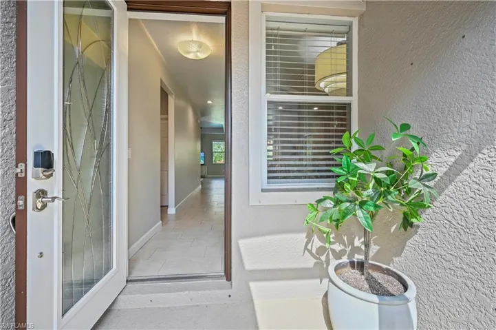 View of entrance to property, glass door
