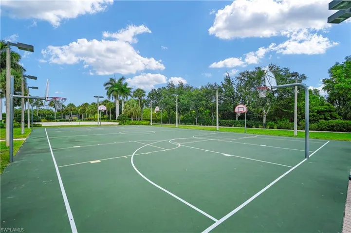 View of basketball court