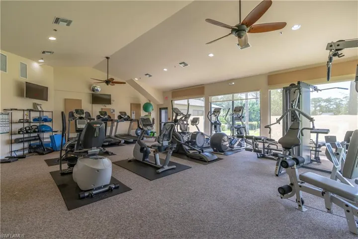 View of community exercise room