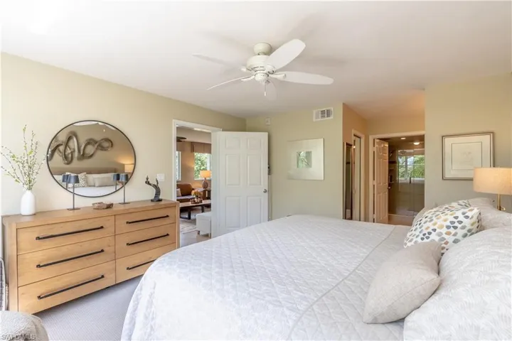 Primary bedroom with walk in closet and ensuite