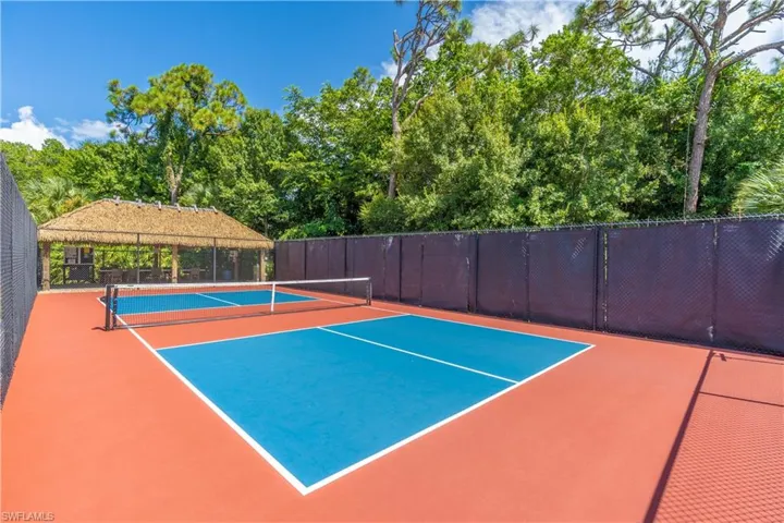 View of pickle ball court