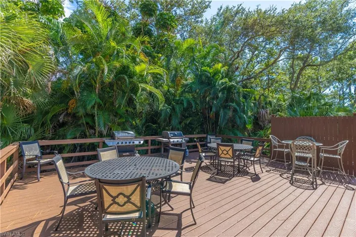 View of Naples Cove BBQ picnic area
