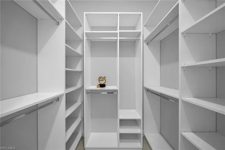 View of spacious closet