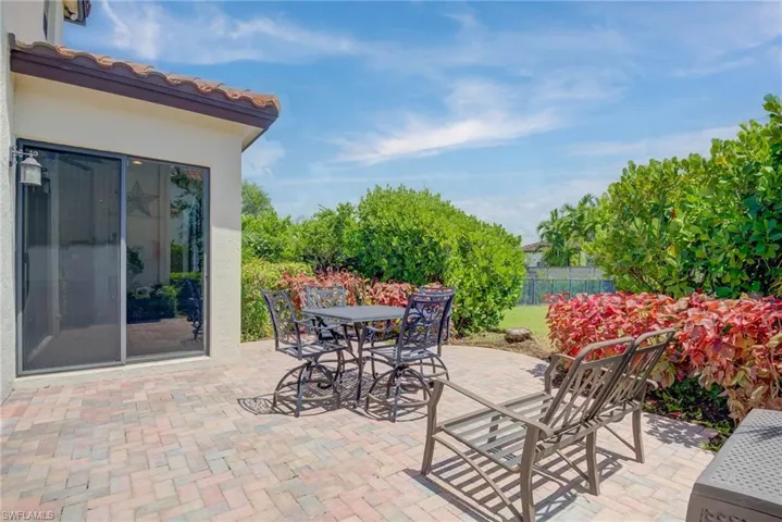 View of patio featuring outdoor dining area