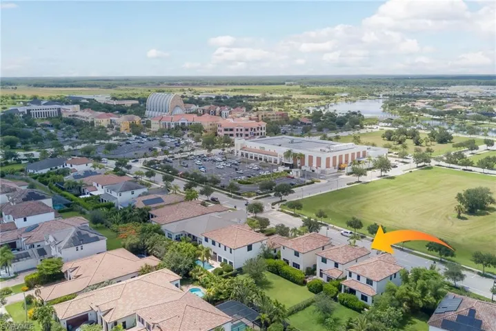 Bird's eye view of downtown Ave Maria