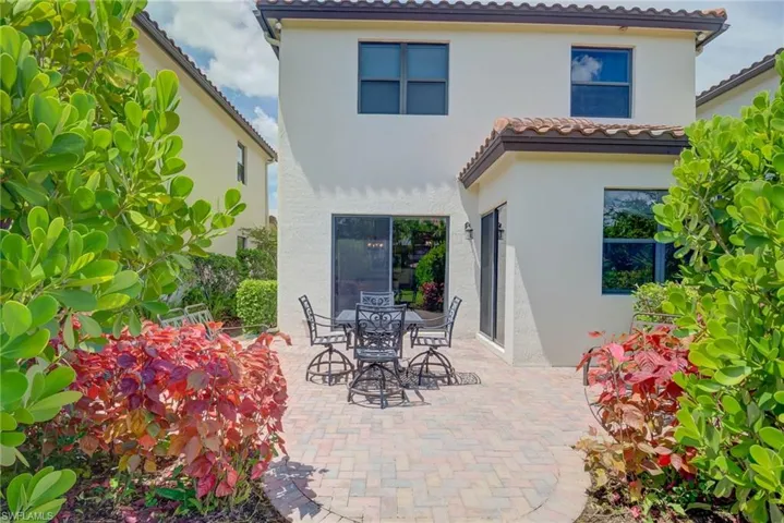 View of patio featuring outdoor dining area