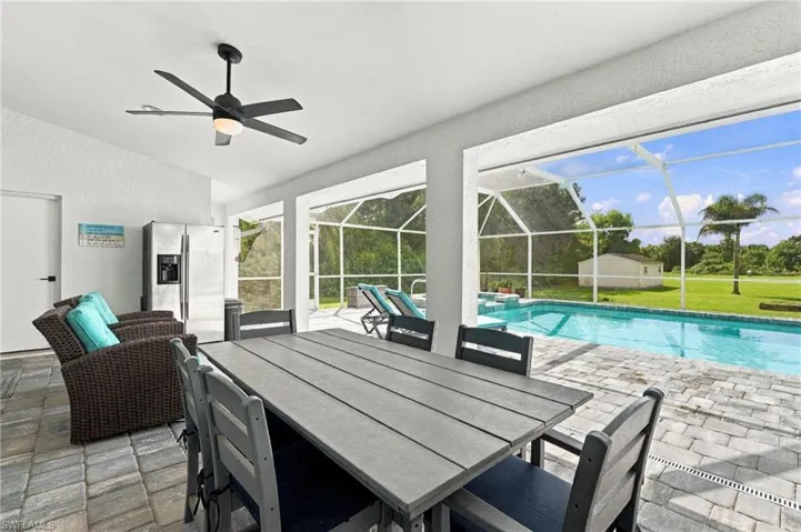 Your Screened in Lanai with an oversized pool & spa