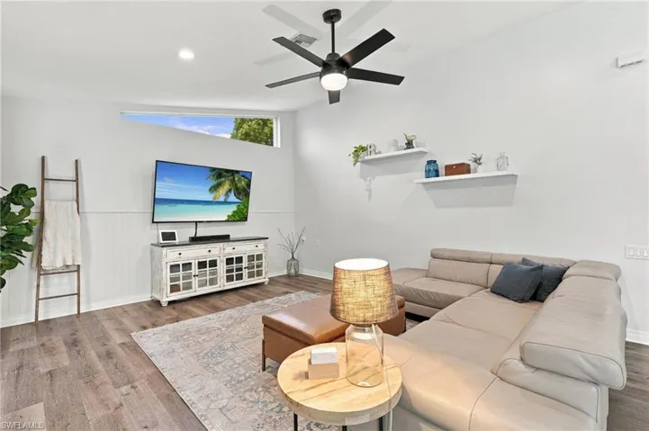 Spacious family room to celebrate holidays or just relax at night together