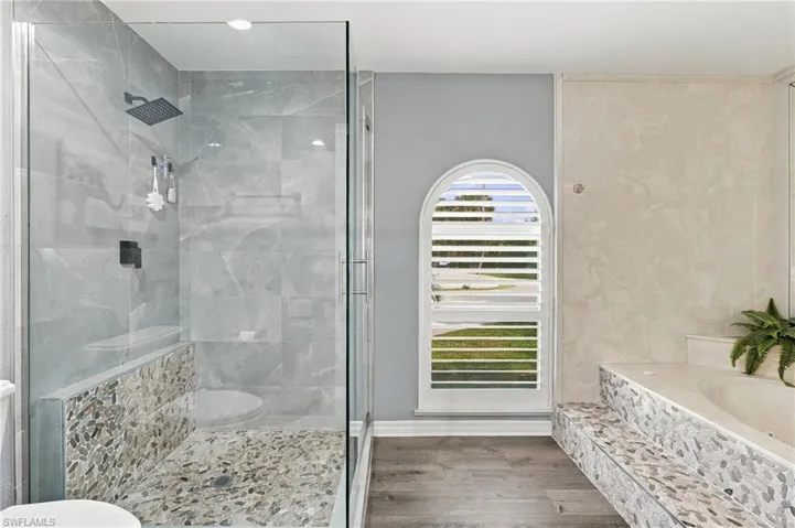 Primary Bathroom with Shower & Tub