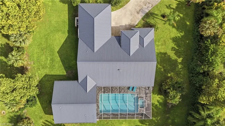 Metal Roof encompasses the home