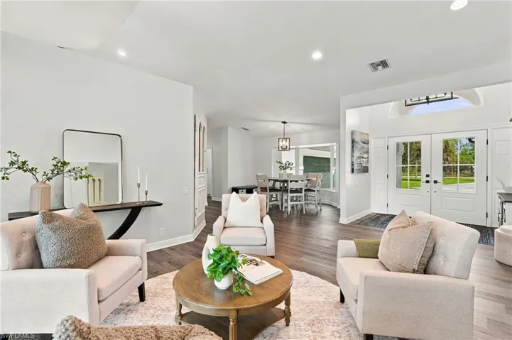 High ceilings encompasses the entire home g