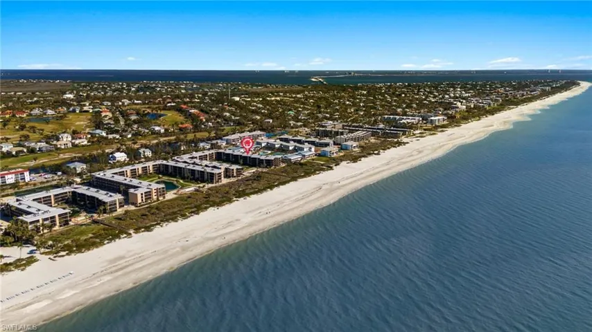 Bird's eye view of extended coastline