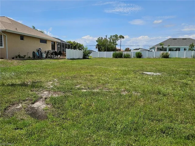 View toward the western part of the lot
