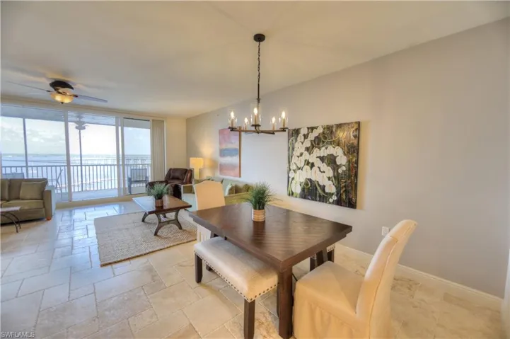 Separate dining area