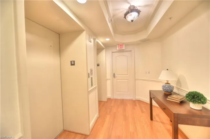 Private, secure elevator lobby