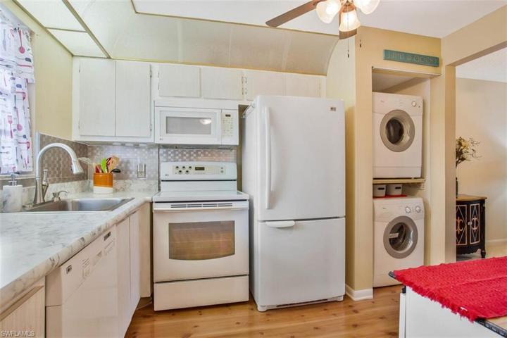 efficient kitchen with laundry center