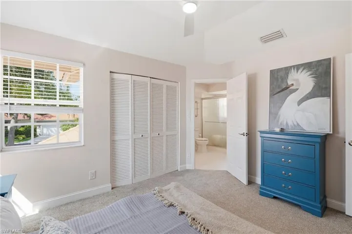 Upstairs Bedroom with walk in closet