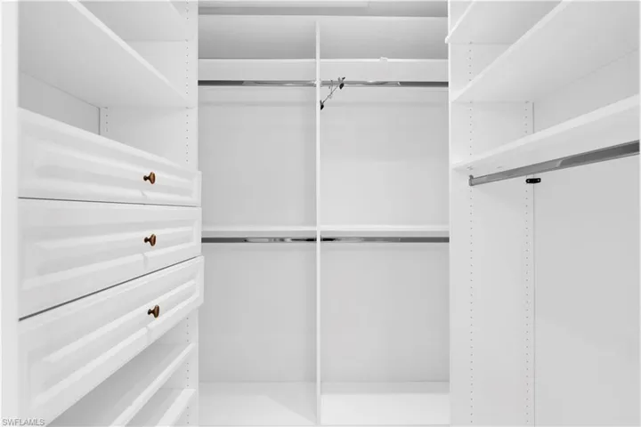 Custom wood closet