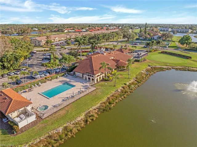 Ariel view of pool at Clubhouse
