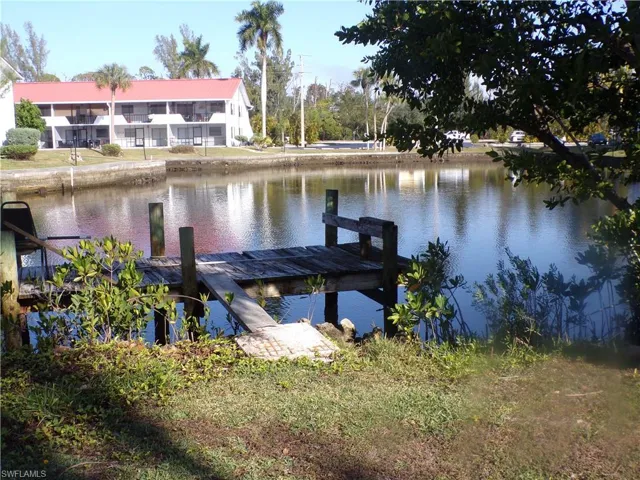 Dock with a water view
