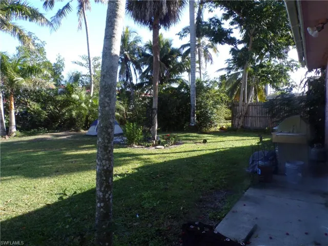 View of yard with a patio
