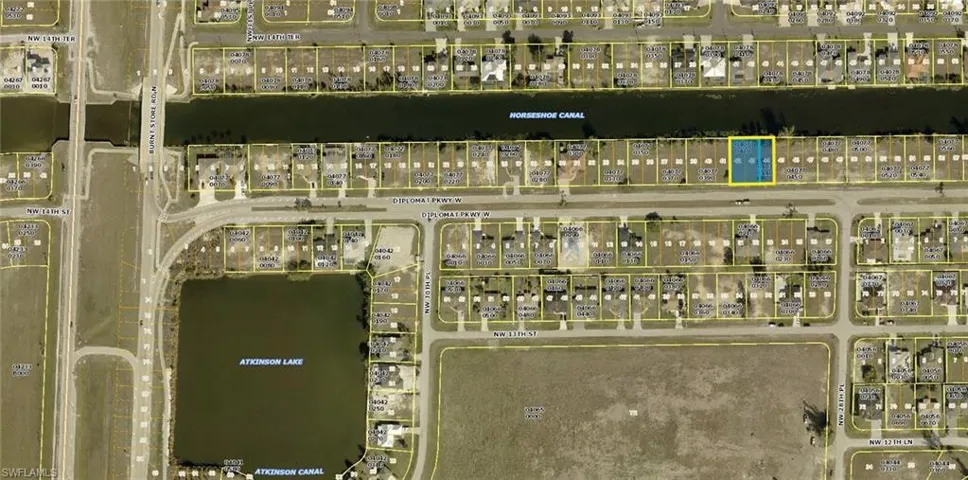 Aerial view of property's location