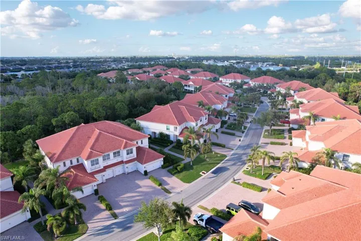 Birds eye view of property