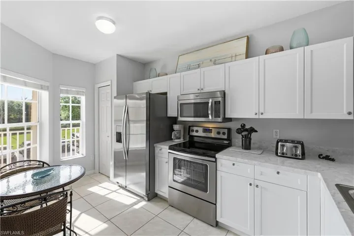Kitchen filled with morning light