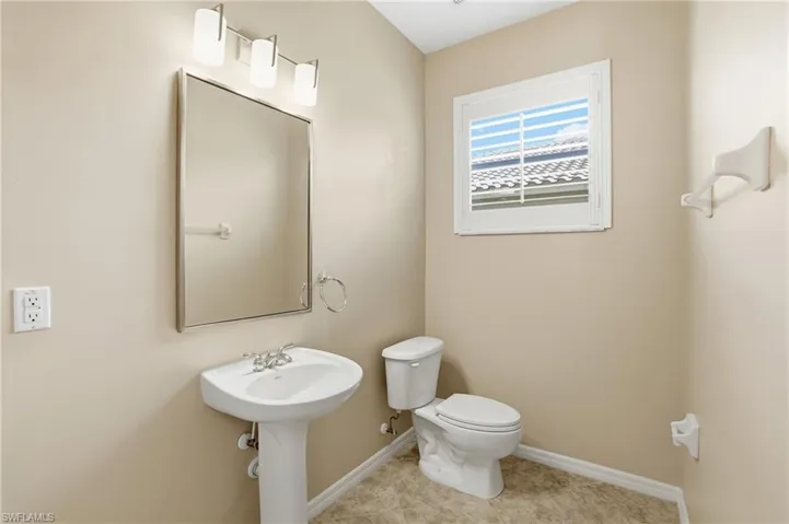 Downstairs oversized powder bath