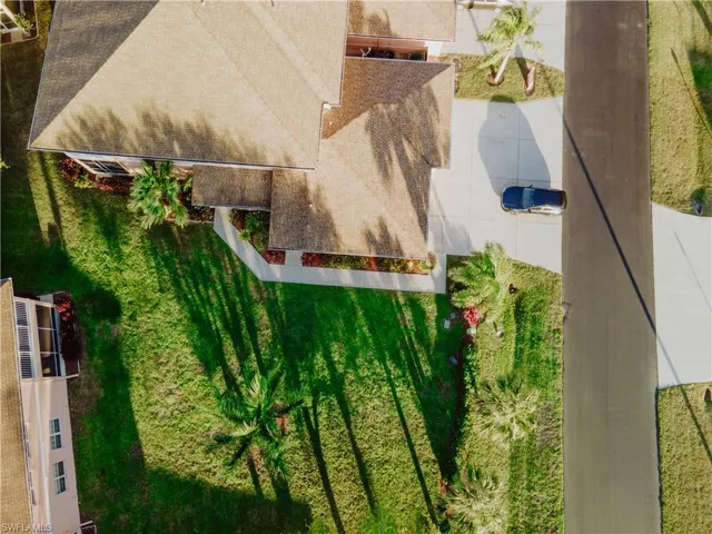 View from above of property
