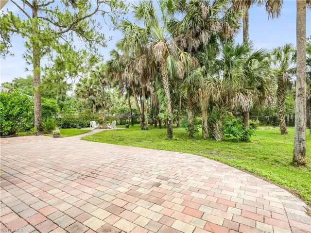 Fenced Back Yard with Pavers