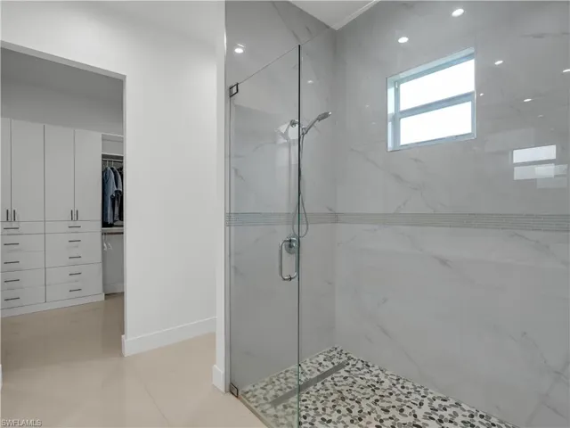 Primary Bathroom with walk-in glass shower