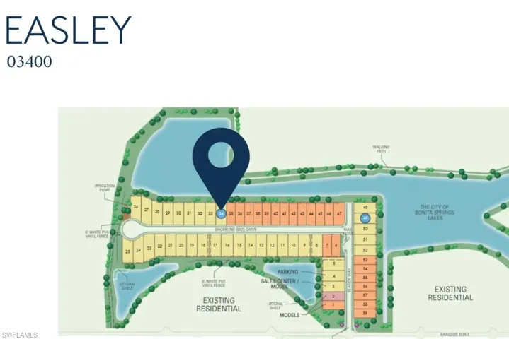 Site map: Lot 34 - Western lanai exposure