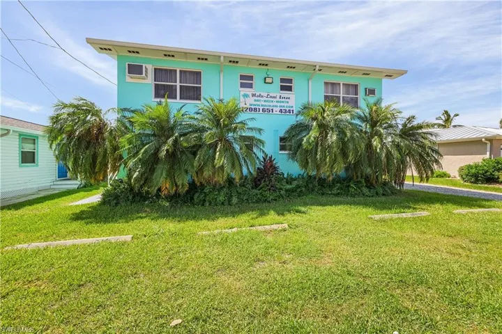 View of front of home with a front yard