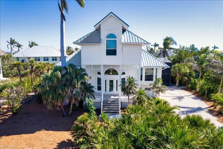 View of front of property featuring french doors