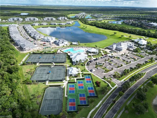 Ariel shot of the community facilities.