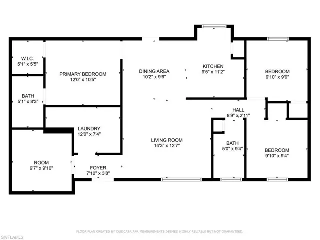 View of room layout