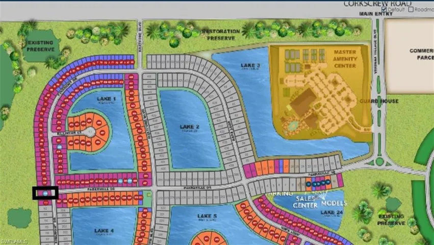Site map - Lot 109 - Preserve views. Room for pool!