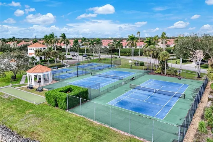 Two Tennis courts and four pickleball courts