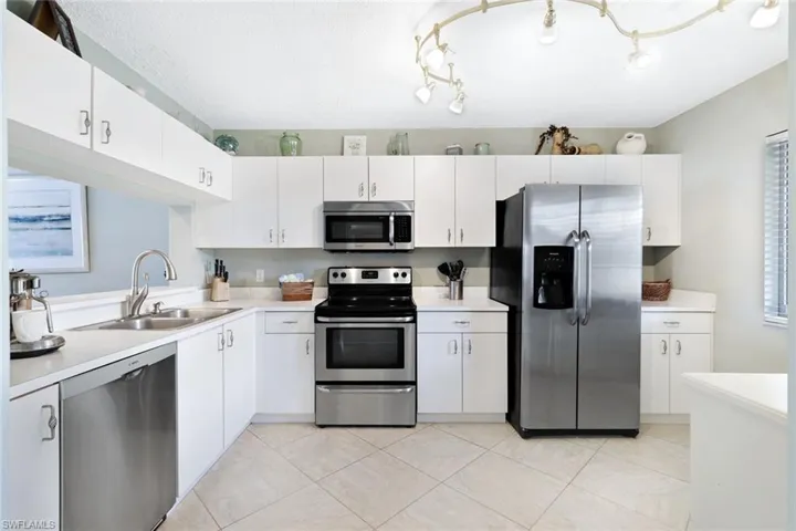 Light and bright kitchen with Stainless Steel appliances