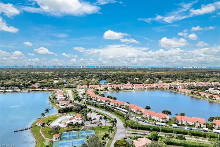 Westen View of Emerald Lakes with the sugar sand Naples Beaches in the distance