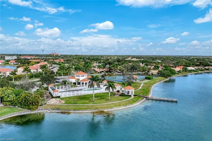 Aerial view of the Amenity Center
