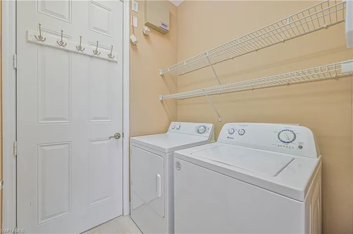 Laundry area featuring washer and dryer