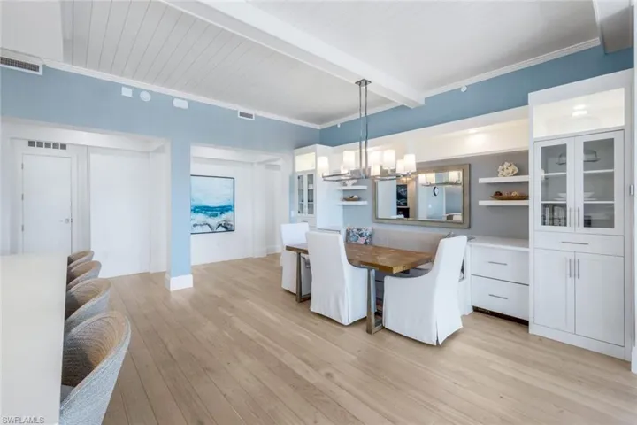 Built-in upgrades like a wine cooler and additional refrigerator drawers within easy reach